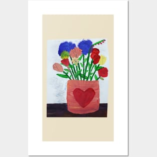 Flower Bouquet Painting Posters and Art